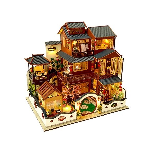 MagiDeal Kit de Maison de Poupée 3D Miniature Bricolage Décoratif pour Les Amateurs Dartisanat Enfants Filles, Tapez B