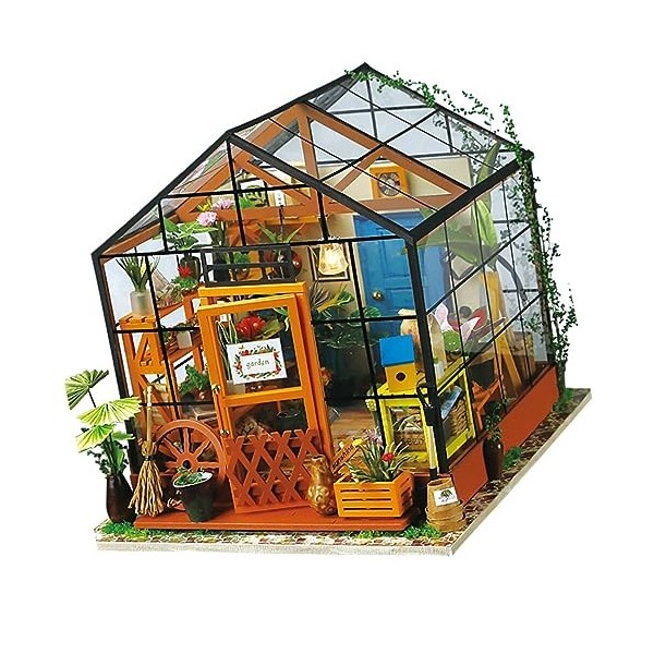 1 Pc Construisez Votre Maison De Poupée Puzzle Maison De Poupée Bricolage Modèle De Maison De Poupée Bricolage Mini Kit De Co