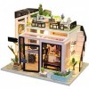 AKAZI Mignon Mini 3D en Bois Miniature Maison de poupée Kit de Meubles Bricolage Chambre de poupée à la Main Maison modèle Ca