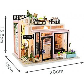 AKAZI Mignon Mini 3D en Bois Miniature Maison de poupée Kit de Meubles Bricolage Chambre de poupée à la Main Maison modèle Ca