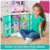 Gabbys Dollhouse, Purrfect Dollhouse with 15 Pieces Including Toy Figures, Furniture, Accessories and Sounds, Kids Toys for 