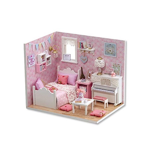 Heqianqian Kits de Maison Table Basse de Sofa de Salon de Maison de poupée en boisAccessoires avec Le Cadeau de Fille Kit de 