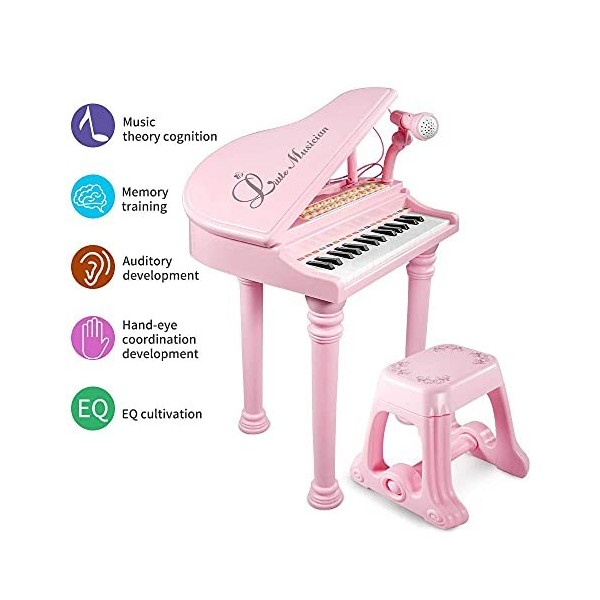 Piano Toys Clavier pour filles de 1 an et plus, cadeau danniversair
