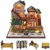 Kit de Maison de poupées Miniatures à Faire soi-même, Maison de poupée Artisanale avec Meubles à léchelle 1:24, Cadeaux dar