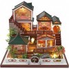 Kit de maison miniature de maison de poupée bricolage avec meubles à léchelle 1:24 Kit de maison minuscule de chambre créati