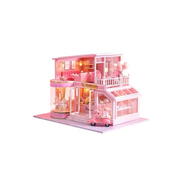 GZYM DIY Mini Maison Main assemblé Toy Dollhouse Hut Villa Miniature Maison modèle Jouet Maison avec des Meubles, Meilleur An