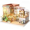 Kits de Maison Bricolage Salle Miniature Set-Woodcraft Construction Kit Modèle bâtiment en bois Set-Mini Maison artisanat Les