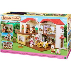 SYLVANIAN FAMILIES-La Grande Maison éclairée Mini poupées et Accessoires, 5480 & La Cuisine aménagée Mini-poupées et Accessoi
