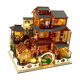 perfk Kit Dassemblage de Maison de Poupée avec Miniature de Décoration de Maison de Meubles pour Les Amoureux