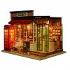 Kisoy Maison de poupée miniature avec kit de meubles fait à la main - Modèle de maison pour adolescents et adultes - Cadeau 