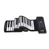 Clavier Piano Pliable 61 Touches, Roll-up Soft Silicone Piano Clavier de Musique, Piano Électronique Enroulable avec 128 Sons