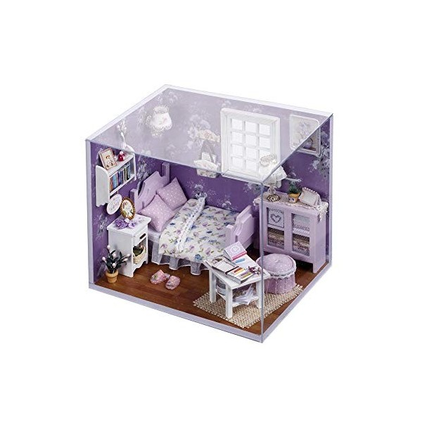 Heqianqian Kits de Maison Accessoires de Maison de Fille de poupée en Bois décoration de Chambre avec Cadeau Kit de Maison de