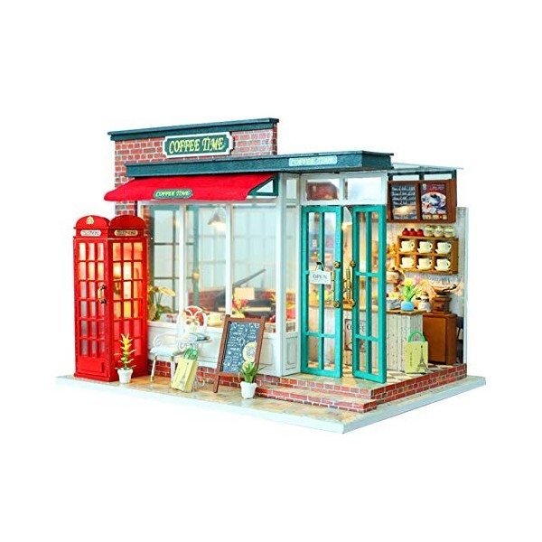 Kit de Maison Miniature - Kits de Maison de poupée à Construire pour Adultes | Maison Miniature Bricolage à léchelle 1:24 av