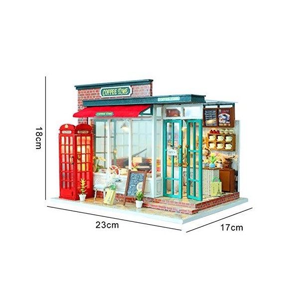 Kit de Maison Miniature - Kits de Maison de poupée à Construire pour Adultes | Maison Miniature Bricolage à léchelle 1:24 av