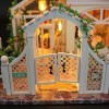 Fikujap DIY Doll House - Dollhouse Miniature avec Meuble Bois Doll House Kit DIY Main Main Assemblé Cabin Kit de Playhouse av