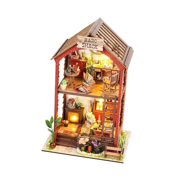 Assembler des modèles de bâtiments Pour: Dyg Wooden Magic Hut Casa Kit de patchwork miniature avec maison de jouets Puzzle de