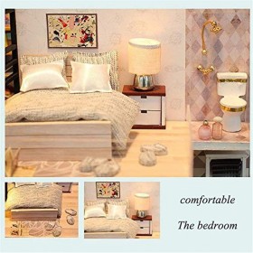 ZETZU DIY Wooden Handmade Miniature Kits De Modèle De Maison, 3D Dollhouse Modèle DAssemblage Le pour Les Garçons Les Filles