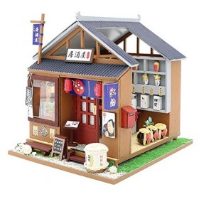 XBSLJ Maisons pour poupées Kit de Maison de poupée Miniature Bricolage avec Accessoires de Meubles Cadeau créatif pour Les Am