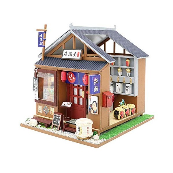 XBSLJ Maisons pour poupées Kit de Maison de poupée Miniature Bricolage avec Accessoires de Meubles Cadeau créatif pour Les Am