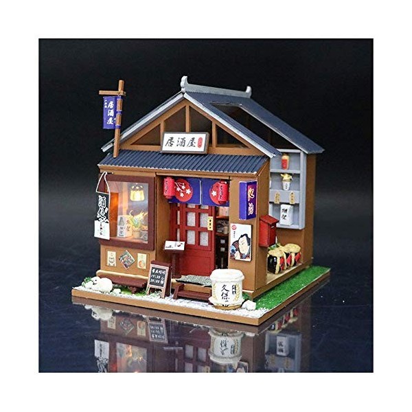 XBSLJ Maisons pour poupées Kit de Maison de poupée Miniature Bricolage avec Accessoires de Meubles Cadeau créatif pour Les Am