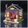 XBSLJ Maisons pour poupées Kit de Maison de poupée Miniature Bricolage avec Accessoires de Meubles Cadeau créatif pour Les Am