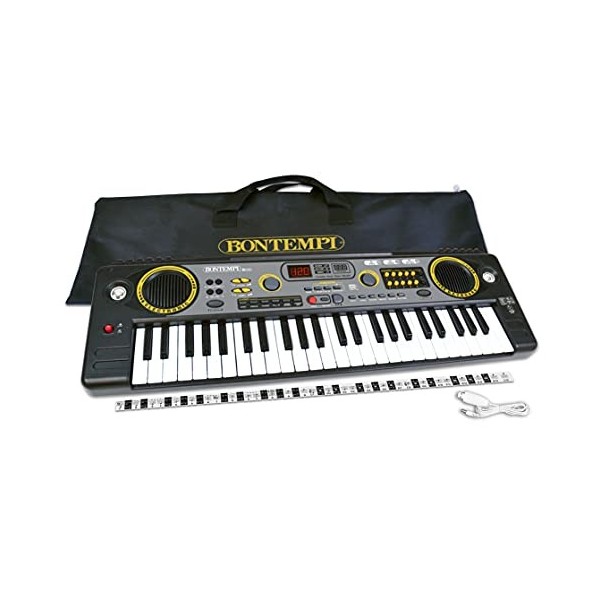 Bontempi School Digital Keyboard 15 4920 49 Touches Noir