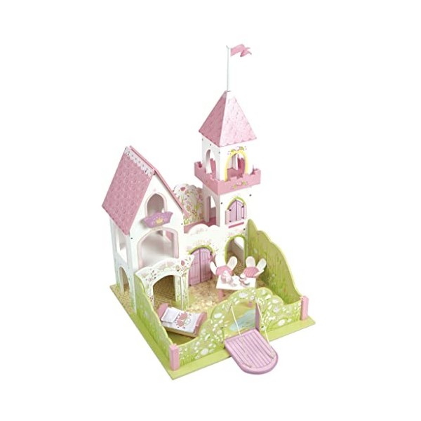 Le Toy Van - Wooden Toy Educational Fairybelle Wooden Palace Doll House Fairy Princess Castle Play Set, Pretend Play Wooden C