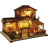 Kisoy Maison de poupée miniature avec kit de meubles fait à la main - Style japonais - Modèle de maison pour adolescents et a