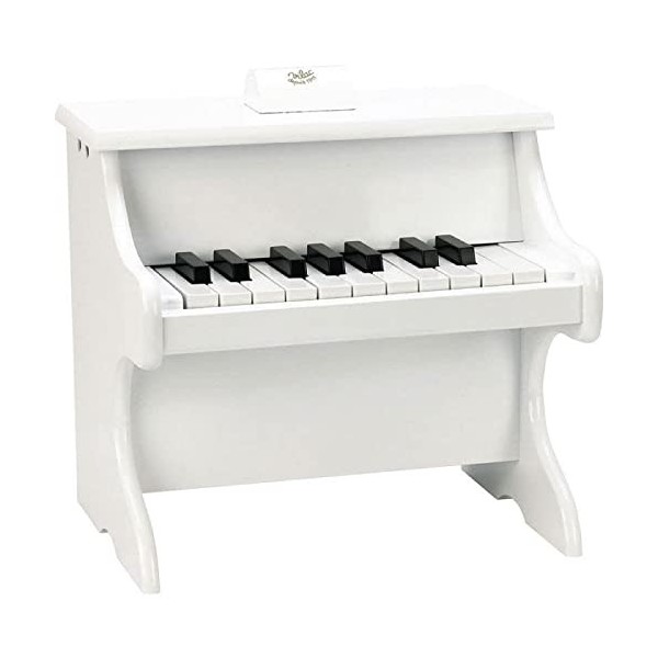 Vilac Piano Blanc 18 Touches avec partitions-À partir de 3 ans-8374, 8374