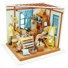 ibasenice 1Pc Enfants Miniature Maison De Poupée 3D Puzzle Maison De Poupée Miniature Maison Assemblée Miniature Bricolage Ma