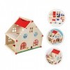 Abaodam 1 Ensemble Maison De Jeu 3D Maison Miniature en Bois Bricolage Kit en Bois Ensemble De Jeu en Bois Petit Animal Maiso