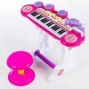 Kinderplay Piano Enfant 3 Ans, Clavier de Piano - Clavier 37 Touches, Synthetiseur Enfant, Microphone, Tabouret, Hauteur avec