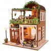 Kit de Maison de poupée Miniature Bricolage, Jouet de modèle de Construction de Cottage créatif avec Cache-poussière, Cadeau 