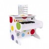 Janod - Mon Premier Piano Electronique en Bois Confetti - Instrument de Musique Enfant - Jouet dImitation et dÉveil Musical