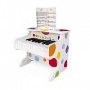 Janod - Mon Premier Piano Electronique en Bois Confetti - Instrument de Musique Enfant - Jouet dImitation et dÉveil Musical