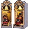 Kit de Coin de Livre, kit de Maison de poupée Miniature Bricolage Booknook Insert 3D Puzzle en Bois Decor Alley, Serre-Livres