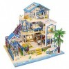 DIY Miniature Dollhouse House Kit Beach Villa Modèle De Construction Artisanat À La Main Creative Adulte Enfants Cadeau dann