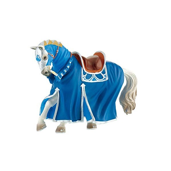 Bullyland 80769-Figurine Cheval de Spectacle Bleu, Collection Fantaisie, Environ 10 cm de Haut, Figurine Peinte à la Main, sa