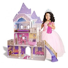 Eichhorn 100002535 Maison de poupée avec meubles Multicolore - version allemande