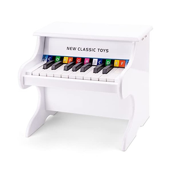 New Classic Toys Piano White - 18 Keys