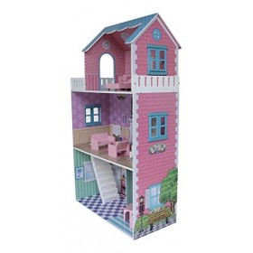 Liberty House Toys "Maison de Ville Maison de poupée avec Meubles Multicolore 