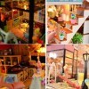 XBSLJ Maisons pour poupées Kit de Maison de poupée Miniature Bricolage Kit de Meubles Miniatures en Bois de Maison de poupée 