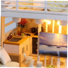ibasenice 3 Pièces Miniatures Kit Miniature Mini Maison Kit Bricolage Maison Miniature Maison Puzzle Maison De Poupée Enfant 
