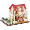 SEESEE.U Kit de Maison de poupée Maison Bricolage 3D assemblé Mini Puzzle 3D pour Maison assemblé à la Main Dollhouse Kit de 
