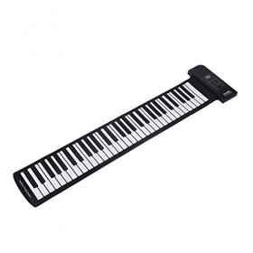 Dpofirs Clavier Enroulable pour Piano, Piano, Clavier électronique en Silicone Souple, Son de Maintien pour débutants Cadeau 