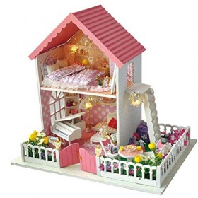 Kits de Maison Bricolage Maison Modèle De Construction Jardin Secret Maison De Poupées Miniature Kit Creative Anniversaire Pr
