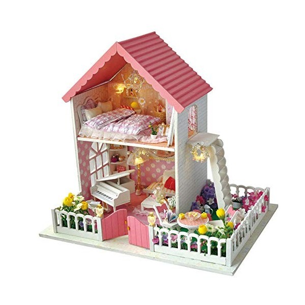 Kits de Maison Bricolage Maison Modèle De Construction Jardin Secret Maison De Poupées Miniature Kit Creative Anniversaire Pr