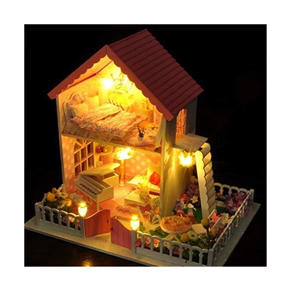 Kits de Maison Bricolage Maison Modèle De Construction Jardin Secret Maison De Poupées Miniature Kit Creative Anniversaire Pr