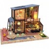 DIY Dollhouse Maison en Bois Sirène Légende Villa Modèle Architecture De Maison Européenne Cadeau danniversaire Créatif Fill