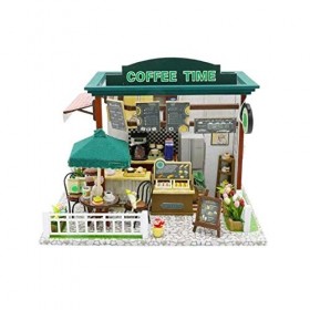 Blocs de construction manuels de modèle dassemblage de bricolage manuel Bricolage Meubles Poupées Maison en Bois Assemblés J